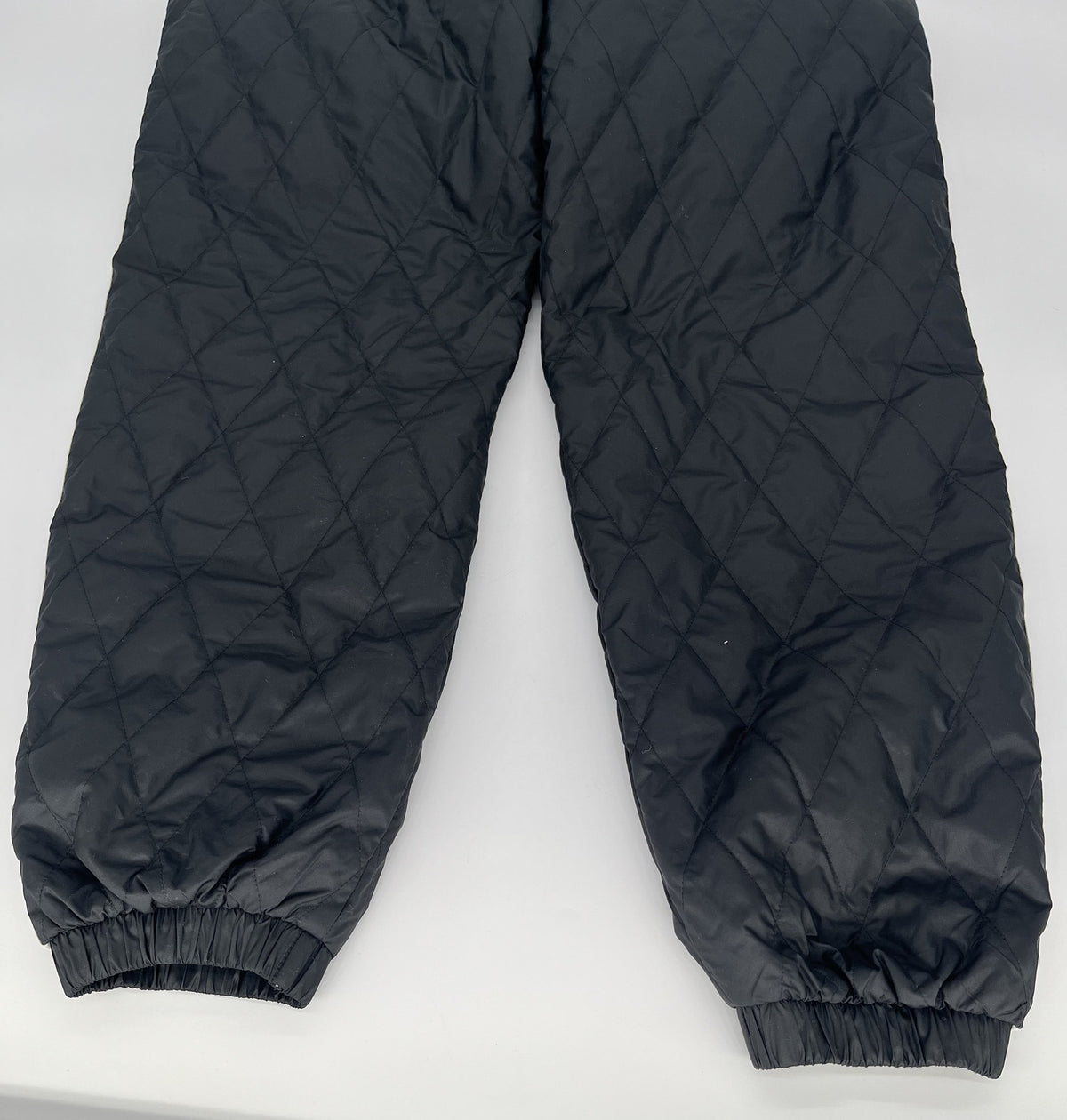 Adidas Women's Originals Black Quilted Track Pants Joggers - Size L (UK 8 / EU 34)