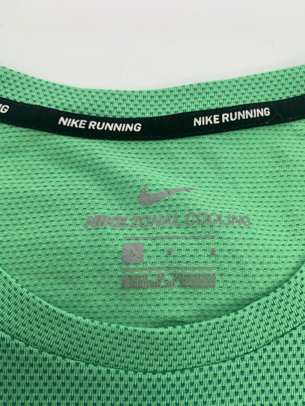 Nike Zonal Cooling Short Sleeve Green Training Top Men's - UK L
