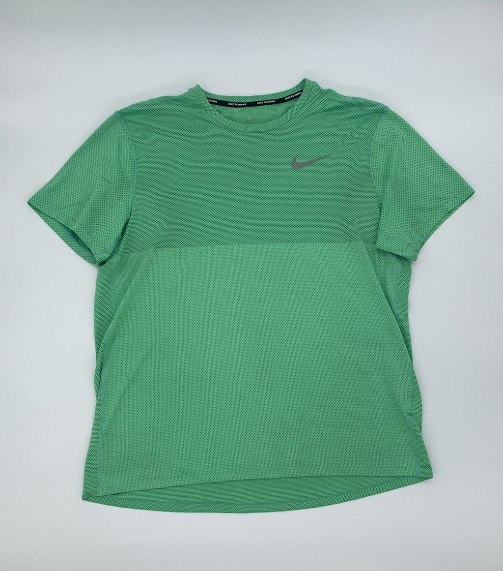 Nike Zonal Cooling Short Sleeve Green Training Top Men's - UK L
